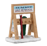 Lemax Vail Village Lighted Buildings Lemax Ski Rack Sign Decoration